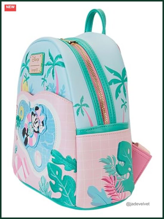 Disney Minnie Vacation Style Mini Backpack Vegan Leather Adjustable main image 4